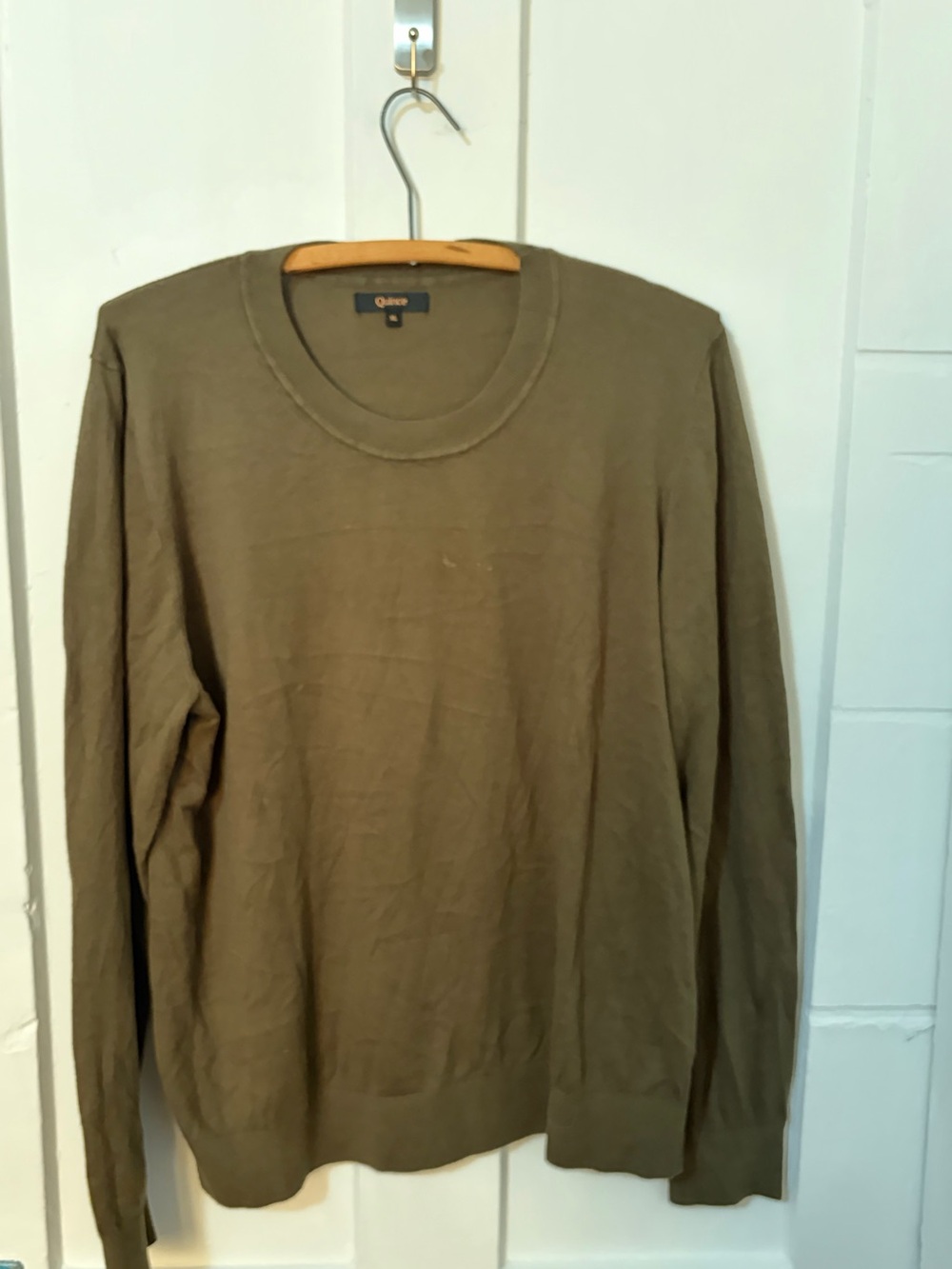 Quince Men's Crewneck Sweater - Olive